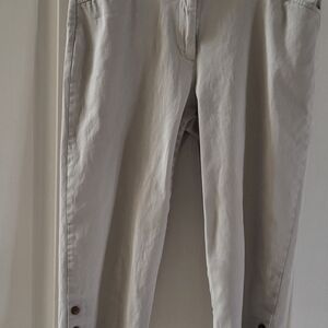 Counterparts Women's Cropped Pants in Light Beige